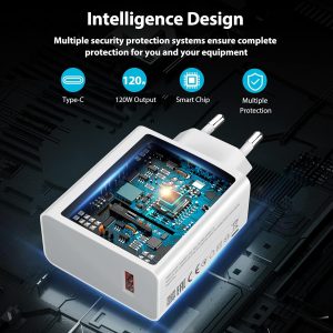 Cargador y Adaptador de Corriente USB Xiaomi Hypercharge 120w (Sin cable) - Imagen 3