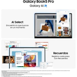 Samsung Galaxy Book5 Pro 16" Táctil, Intel Core Ultra 5, 16GB RAM, 512GB SSD, W11 - Imagen 6