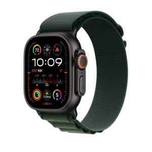 Apple Watch Ultra 2 GPS + Cellular 49mm titanio negro, Correa Alpine Loop verde oscuro Talla M (Seminuevo) - Imagen 1