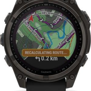 Reloj Garmin Fenix 8 - 47mm Solar Sapphire, Titanio DLC con Correa Negra - Imagen 3
