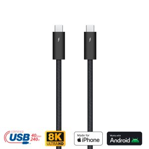 Cable USB-C a USB-C, 240W USB 4.0 8K (2M) - Imagen 1